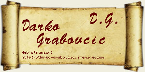 Darko Grabovčić vizit kartica